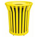 32 Gallon Waste Receptacle with Spun Metal Lid